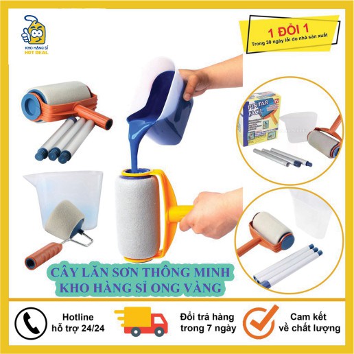 [Có sẵn] Chổi Lăn Sơn, Cây Lăn Sơn Thông Minh Pintar Facil, Gia Dụng Thông Minh