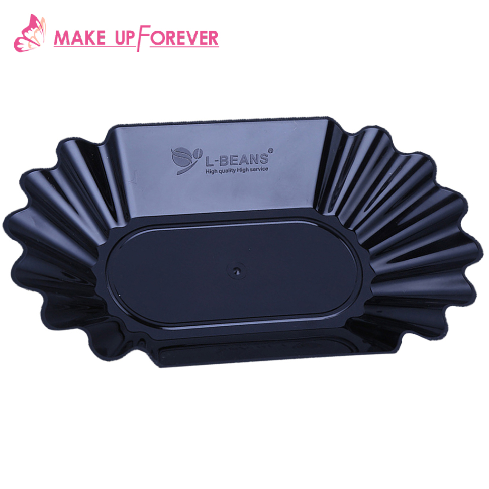 [Make_up Forever]Plastic Plate Snack Serving Tray Oval Coffee Bean Tray Snack Plate Green