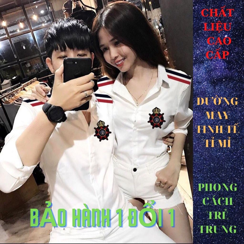 Áo Sơ Mi Nam Chất Lụa Dài Tay DR16RITA Họa Tiết LOGO Đỏ MS 31