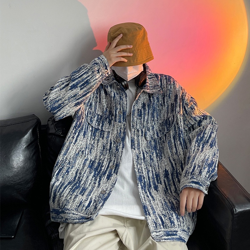 ♞AFF LIGA♞ Áo khoác dài tay dáng rộng thiết kế mới thời trang mùa xuân thu theo phong cách hàn quốc cho nam