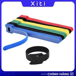 Dây Buộc Điện Thoại, Cáp Sạc, dán tự dính 2 mặt, dây buộc gọn dây điện dây cáp có lỗ xỏ nhiều màu