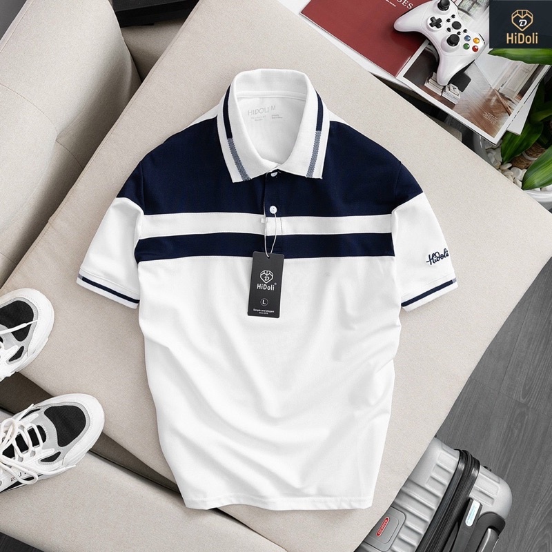 Áo thun nam thời trang Menswear, áo polo NAM kẻ sọc phối màu CHẤT LIỆU CÁ SẤU phong cách công sở và thể thao. | BigBuy360 - bigbuy360.vn