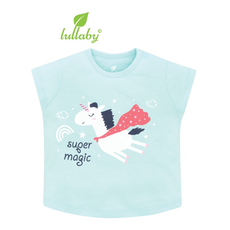 Áo Lullaby Bé gái sắc màu họa tiết dễ thương  cotton 100% size 6m-4y