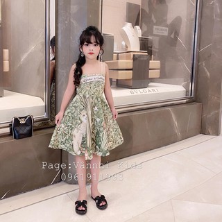 Váy mèo xanh DDG cho bé gái