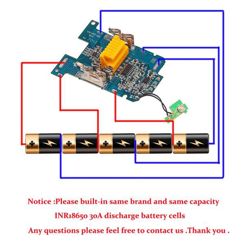 Hộp Pin Chất Lượng Cao Bảo Vệ Pin BMS Cho Makita 18V BL1830 BL1820 BL1815 BL1860B LXT