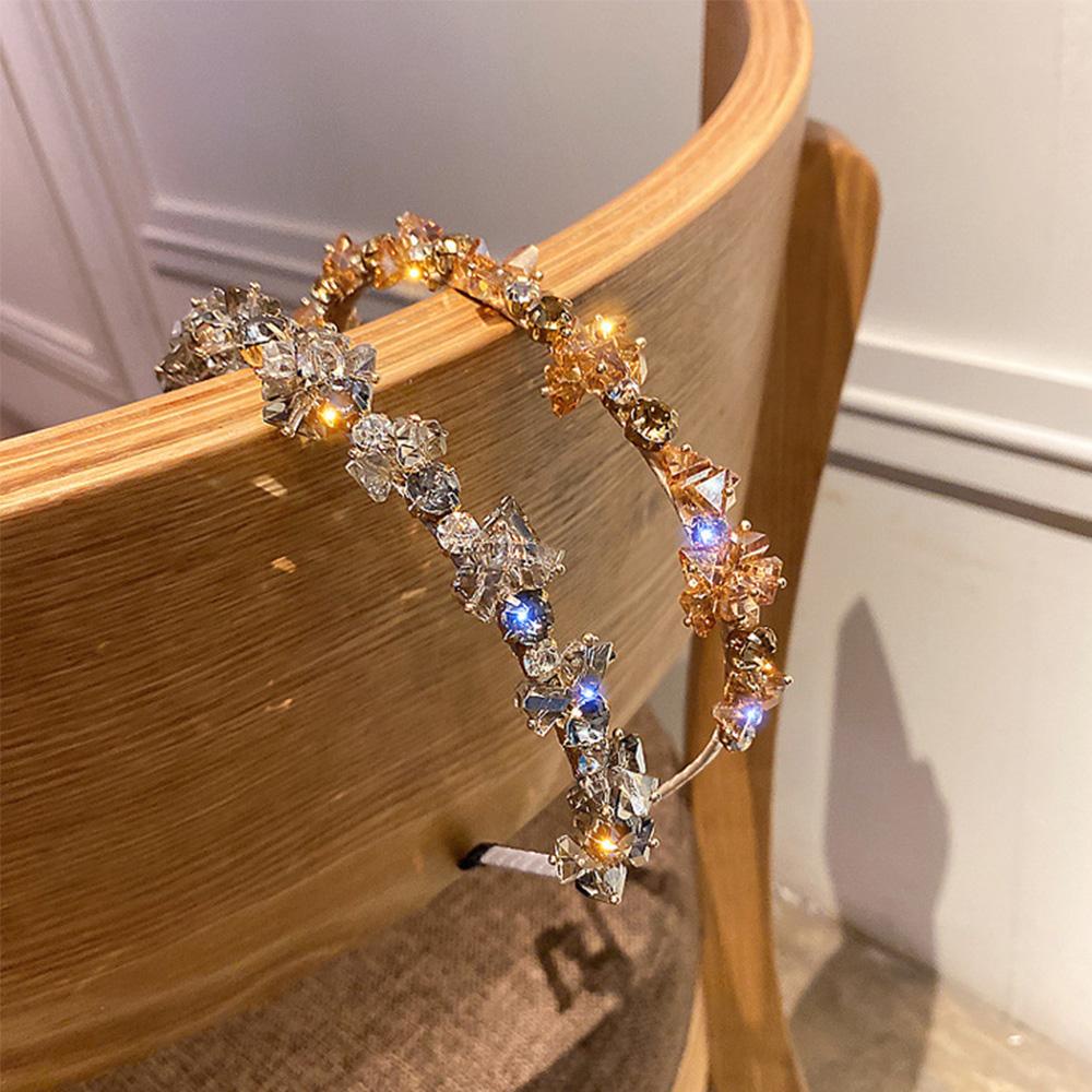 CABEZA Băng Đô Cài Tóc Đính Pha Lê Nhã Nhặn