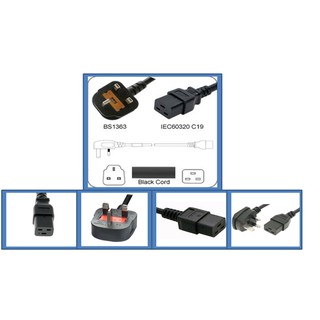 💥Dây Nguồn C19-UK 16A 250V (C19 to UK) Cho UPS, PDU, SERVER