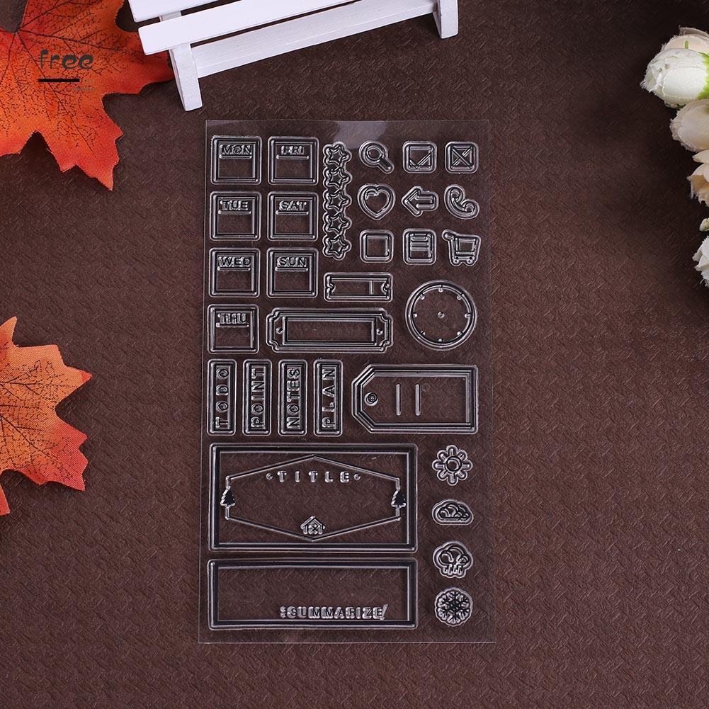 Con Dấu Trang Trí Silicone Trong Suốt