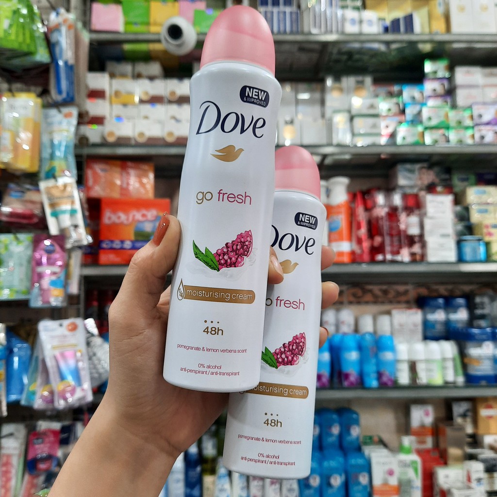 Xịt Khử Mùi Dove Go Fresh 48h - 150ml(hương Lựu)