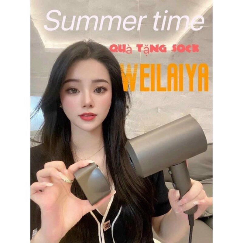 Máy Sấy Tóc weilaiya Hairdryer xịn xò không sơ tóc máy êm luồng gió cực mạnh bảo hành 2 năm