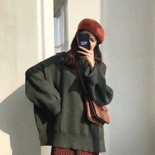[ORDER] Áo len basic dáng rộng xẻ hông ulzzang