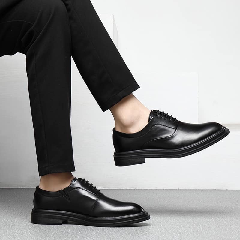 Giày Oxford Nam Công Sở Da Bò Thật Cao Cấp Tăng Chiều Cao GD-0242