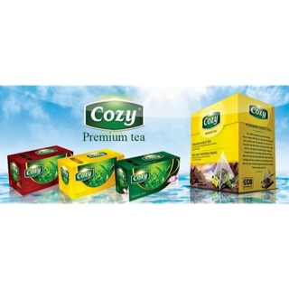 Thùng 36 Hộp Trà Túi Lọc Cozy Trọn Hương ( Đào, Dâu , Bạc Hà ) Hộp 20 Gói x2gr