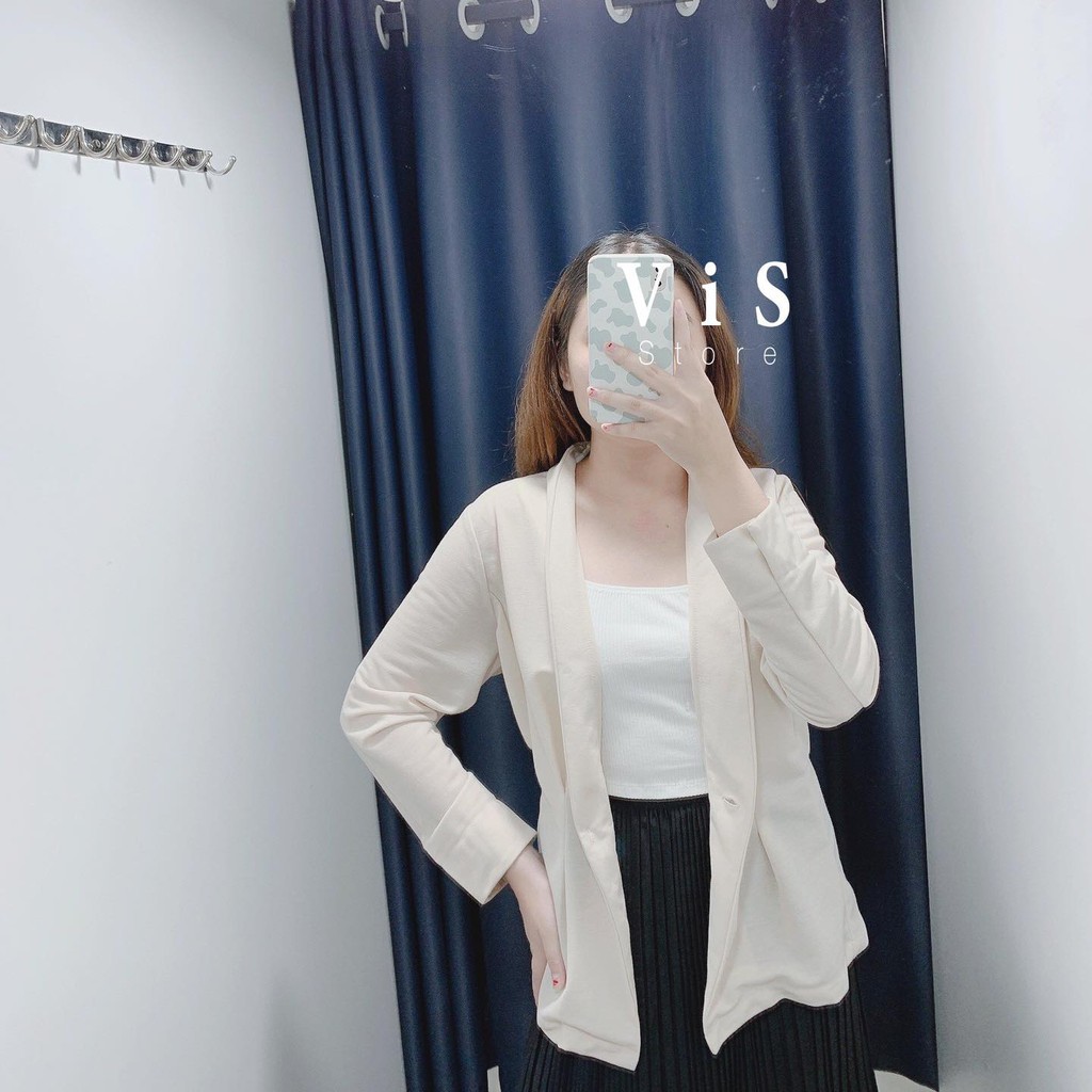 ÁO KHOÁC VEST NỮ 1 NÚT TAY DÀI