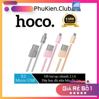 Cáp sạc android micro usb hoco x2 ✓ dài 1m ✓ sạc nhanh chính hãng