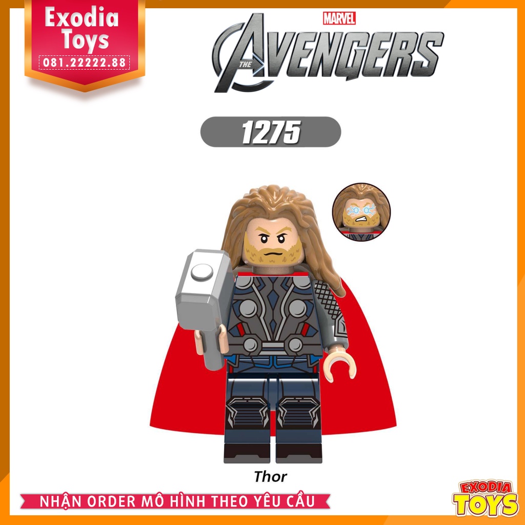 Xếp hình Minifigure Marvel Biệt đội siêu anh hùng Avengers (2012) - Đồ Chơi Lắp Ghép Sáng Tạo - XINH X0259