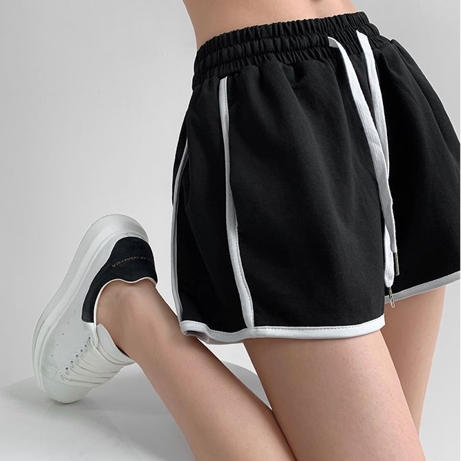 Quần short thể thao SUXI lưng cao dáng rộng đơn giản thời trang mùa hè cho nữ