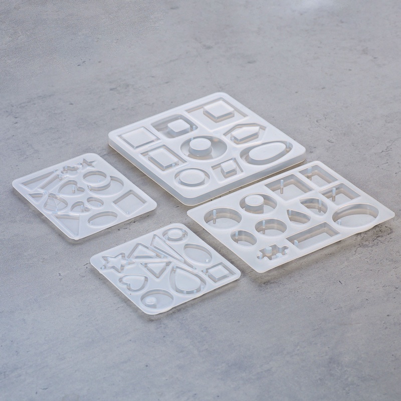 Khuôn Làm Mặt Trang Sức Hình Thoi Tráng Gương Độc Đáo