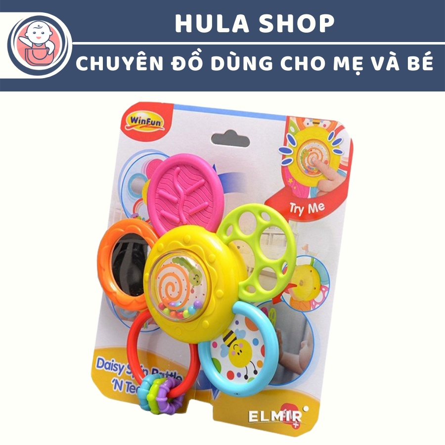 Xúc xắc gặm nướu hình bông hoa Winfun 0776
