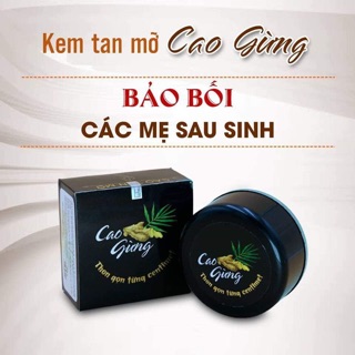 kem tan mỡ Cao Gừng