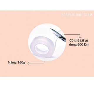 Băng Dính 2 Mặt Dán Siêu Chắc Có Thể Tái Sử Dụng Và Dễ Gỡ