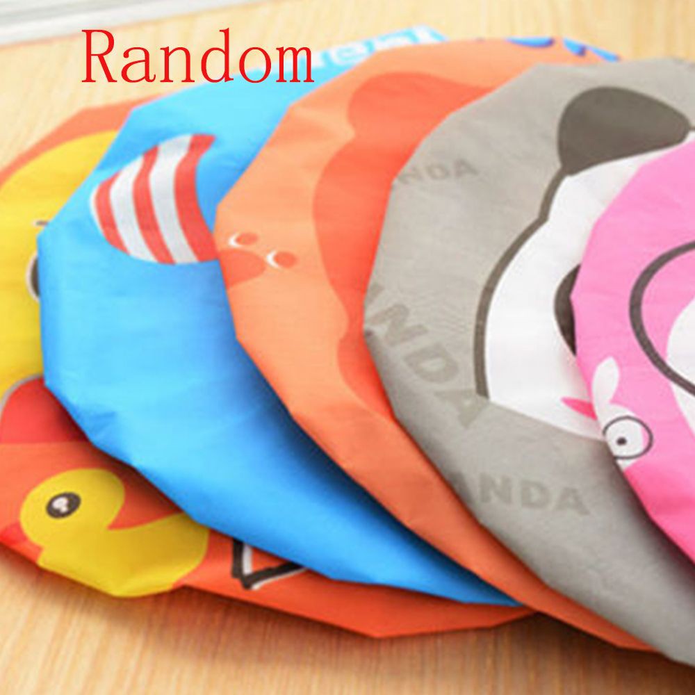 Mũ trùm bảo vệ tóc khi tóc in họa tiết hoạt hình đáng yêu tiện lợi cho nữ