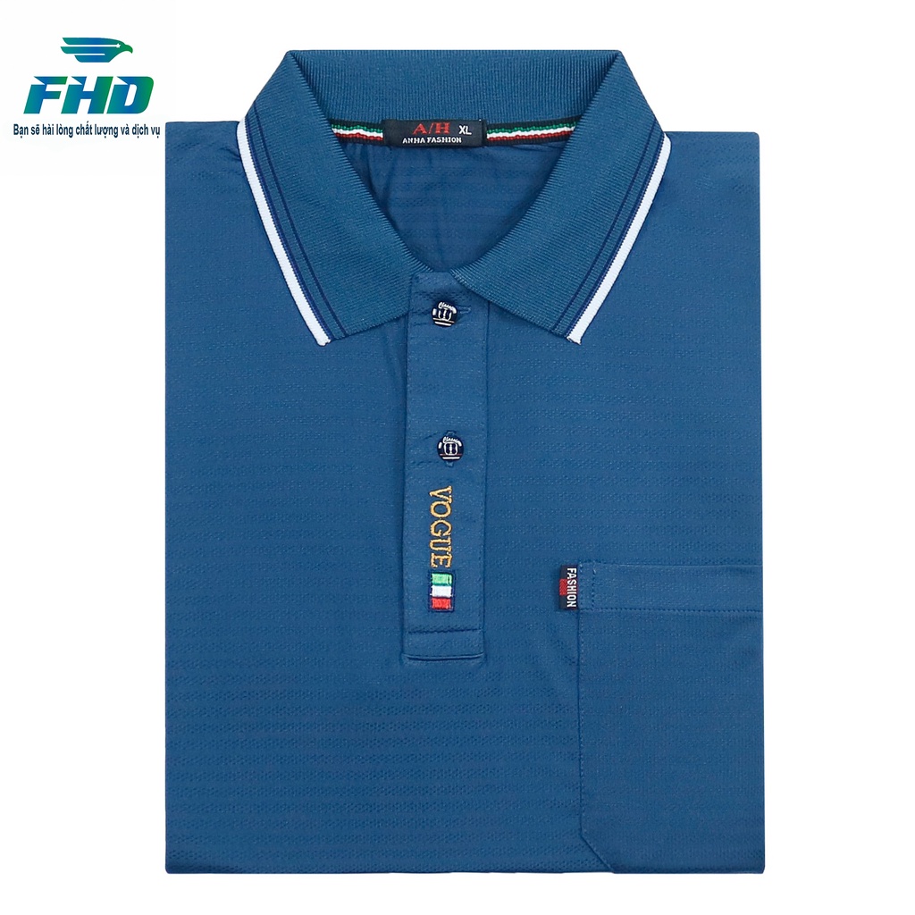 Áo thun nam trung niên có túi vải lỗ thoáng mát hút mồ hôi màu sắc nhã nhặn dễ phối đồ FHDA022_2