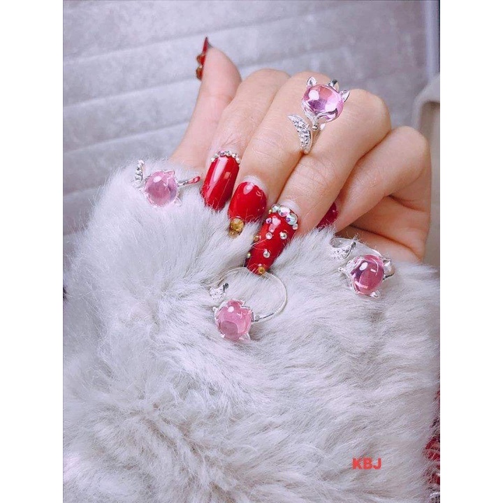 Nhẫn hồ ly , nhẫn hồ ly bạc ta , cầu tình duyên , mẫu mới chắc chắn