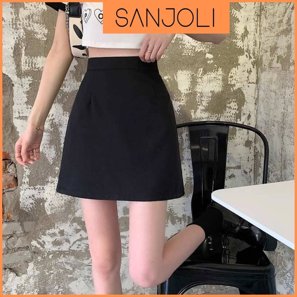 Chân váy thun tầng SANJOLI Dáng Xòe Phong Cách Dễ Thương Xinh Xắn Thiết Kế Vintage CV3