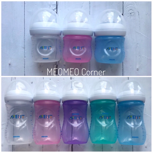 { SALE221 } [Đủ màu] Bình sữa chống đầy hơi Philip Avent/ Avent 125ml/ 260ml/ 330ml tách set ( Hàng NEW )