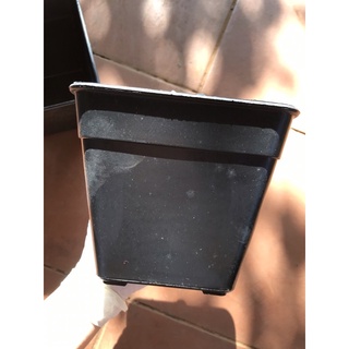 Chậu nhựa đen cứng cáp 14x12cm trồng cây, sen đá