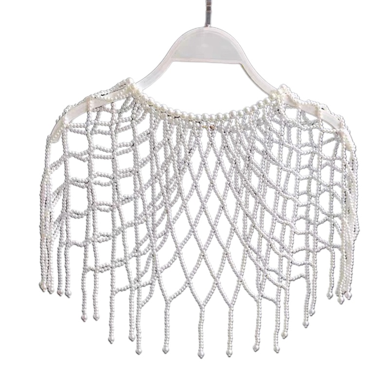 Áo Choàng Hán Phục Đính Ngọc Trai Sang Trọng Cho Nữ