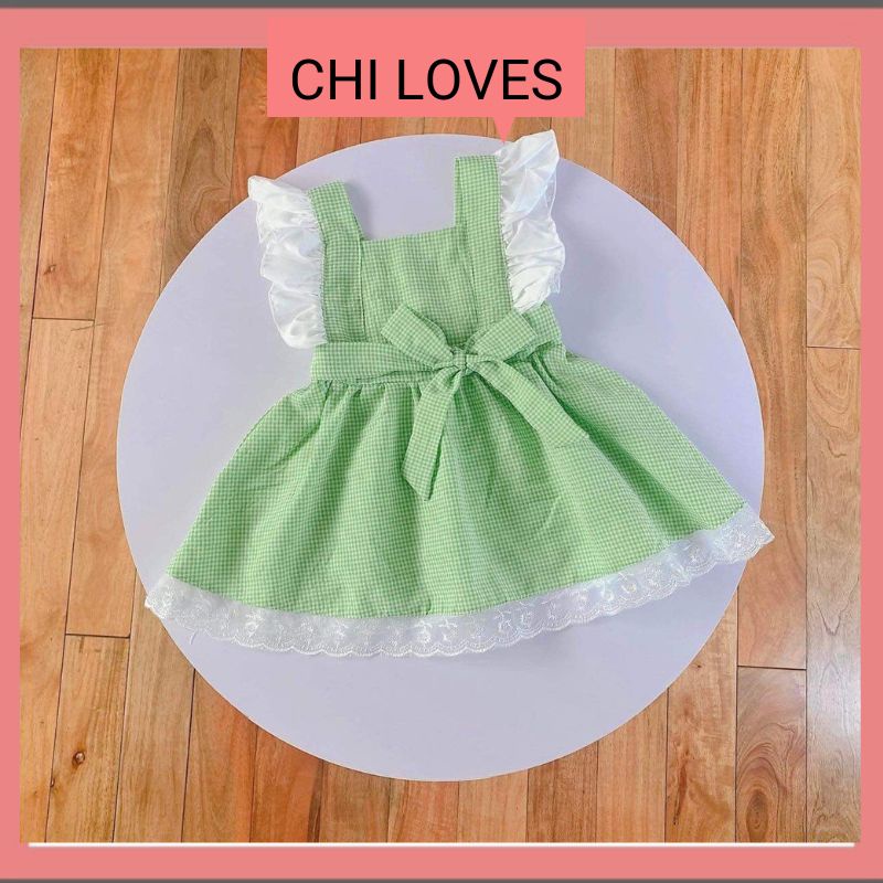 Váy cho bé gái 1 2 3 4 5 6 7 8 tuổi Chi Loves, Váy bé gái mùa hè thiết kế thoáng mát V2