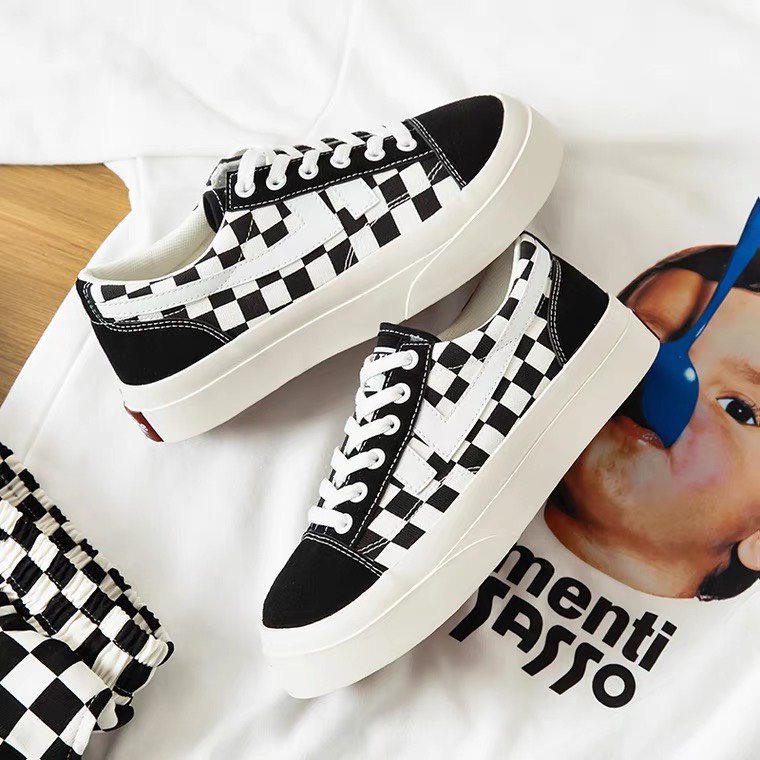 Giày thể thao nữ 2 vạch đế độn 4cm mẫu mới cực đẹp 101