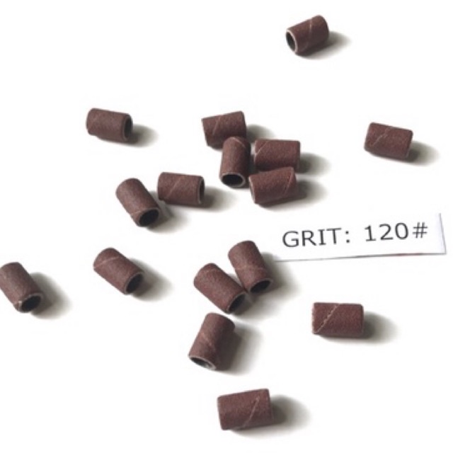 đầu chà nhám gắn trục 6.35mm grit 120