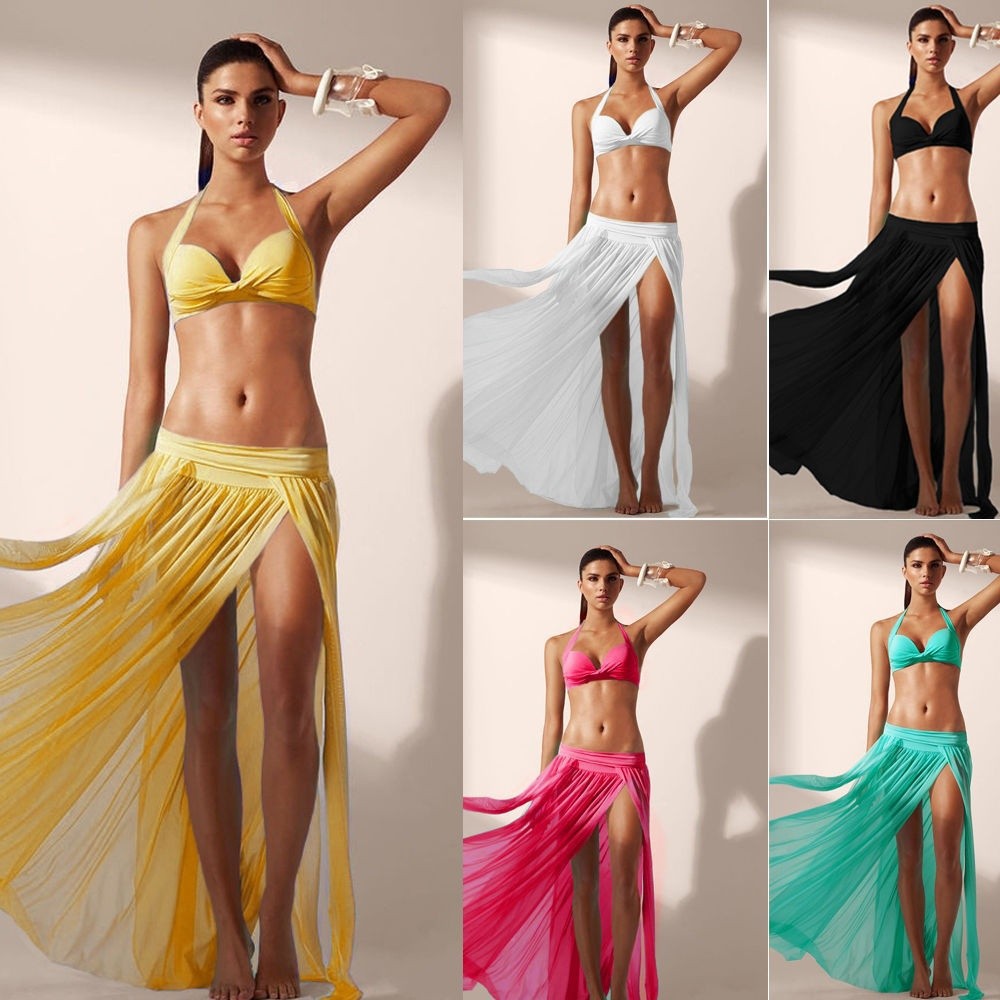 ☛☏❤Women Fashion Summer Beach Dress Bikini Cover Up Swimwear Sarong Sexy Wrap Pareo