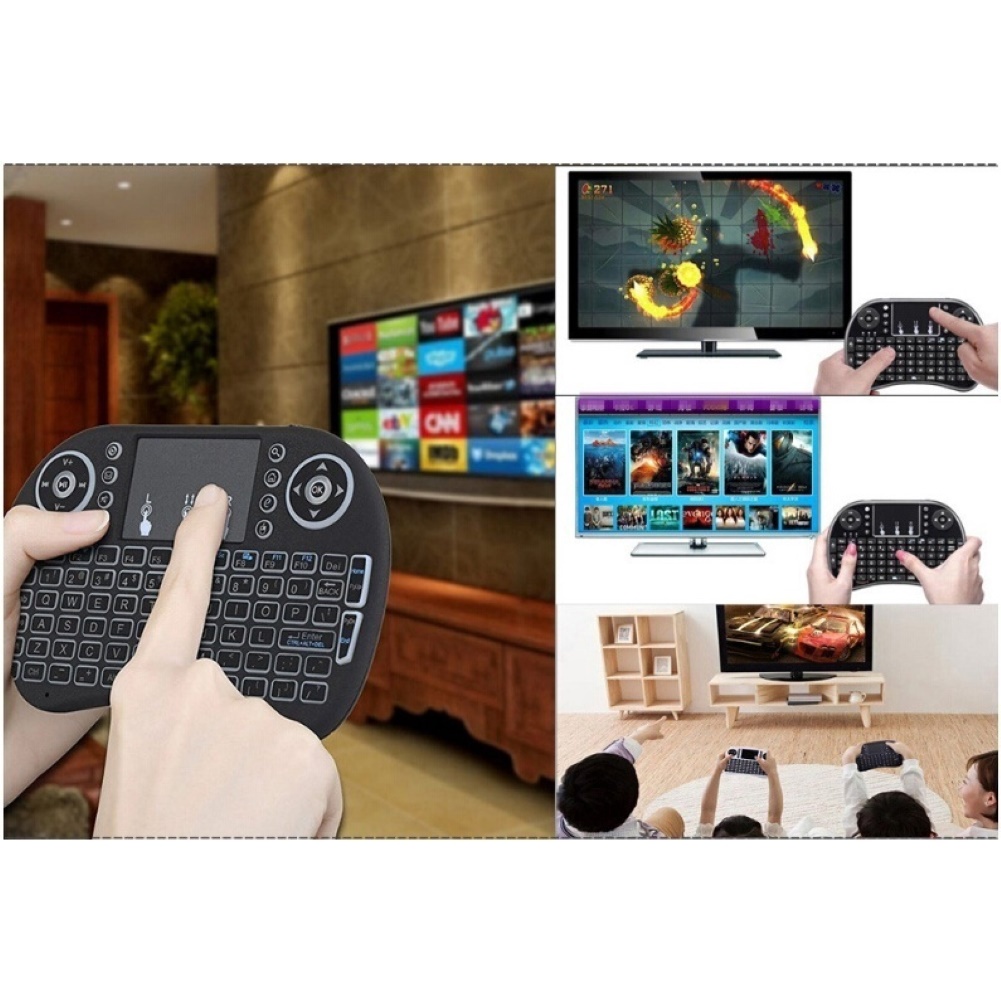 Bàn Phím Không Dây Mini 2.4GHz 3 Màu Có Thể Sạc Lại
