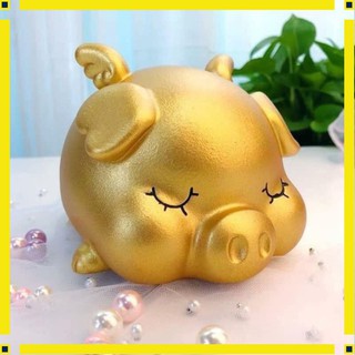 [Ảnh thật tự chụp] HEO ĐẤT TIẾT  KIỆM MÀU VÀNG