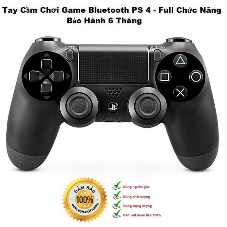 GIÁ CHƯA TỪNG CÓ Tay Cầm Chơi Game Không Dây PS4 DualShock 4 Full Chức Năng , Tay Cầm Chơi Game Bluetooh Cho Điện Thoại,