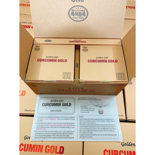 Nghệ Nano Curcumin CAO CẤP Hàn Quốc, Hộp 100 ống