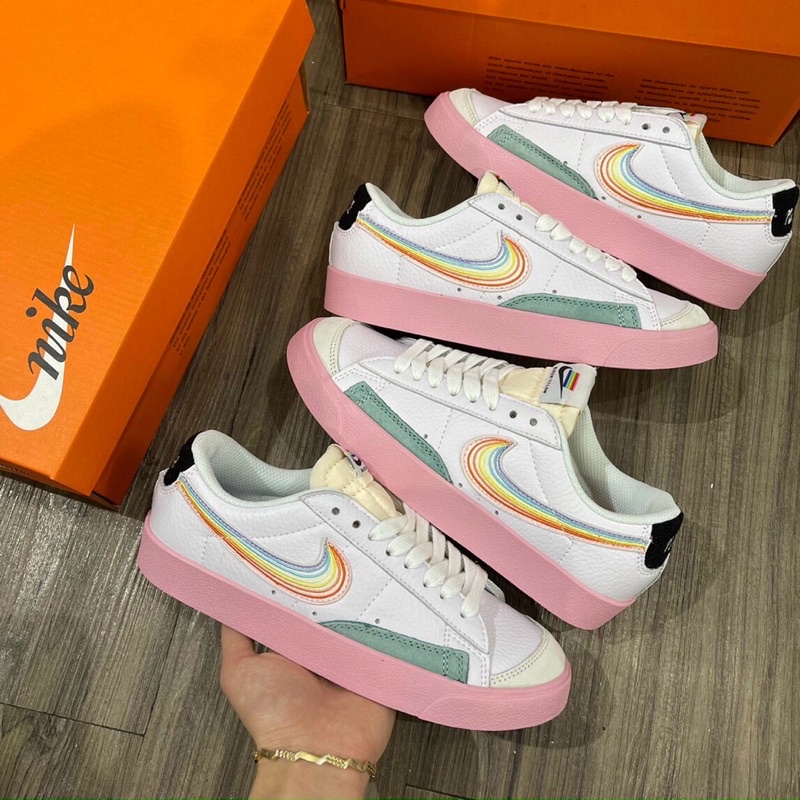 GIÀY BLARE 77 LOW PINK CẦU VỒNG SC [ FULL BOX + FREE SHIP ]