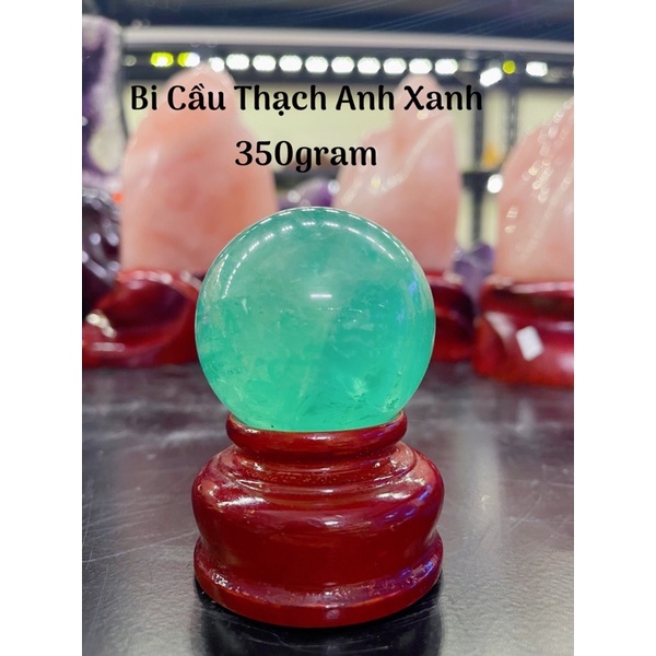 Bi Cầu Đá Xanh Fluorite Tự Nhiên Phong Thuỷ