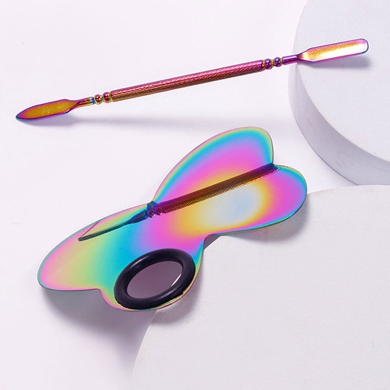 Khay Đựng Màu Vẽ Móng Bằng Thép Không Gỉ Tiện Dụng