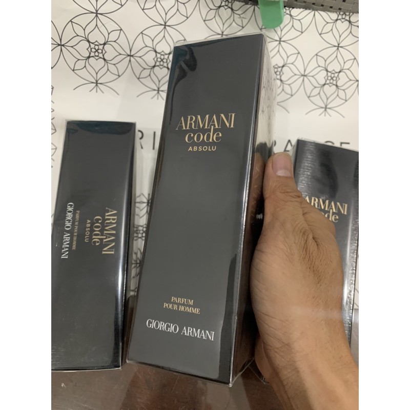 [Mã COSSALE27 giảm 80K đơn 1000K] Nước hoa nam Giorgio Armani Code Absolu parfum pour homme edp 110ml full seal | BigBuy360 - bigbuy360.vn