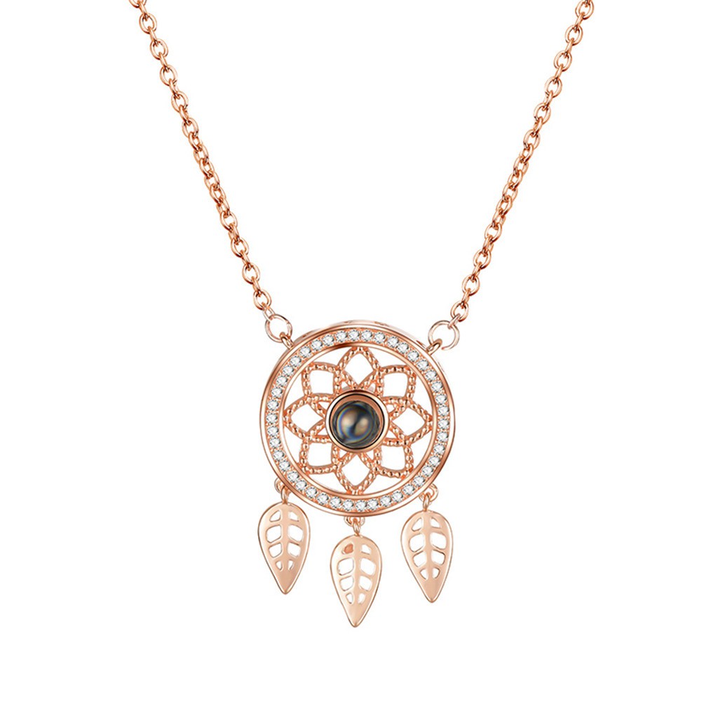 Dây Chuyền Mặt Hình Dreamcatcher 100 Ngôn Ngữ Phong Cách Bohemian