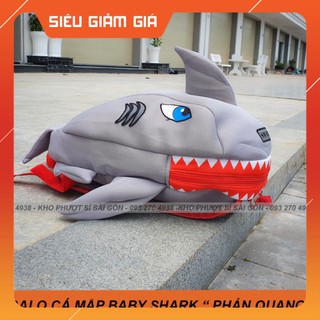 HOT-  NEW2021 - Balo CÁ MẬP Phản Quang đi phượt, học, đựng sách vở siêu cá tính - Balo khủng long phản quang