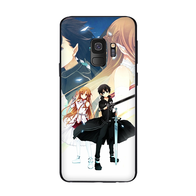 D82 Sword Art Online SAO Japanese Samsung A9 A8 A7 A6 J8 J4 J6 2018 A5 2017 Note 8 9 10 Lite Plus Soft Phone Case