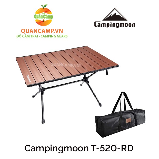 Bàn nhôm dã ngoại gấp gọn Campingmoon T-520