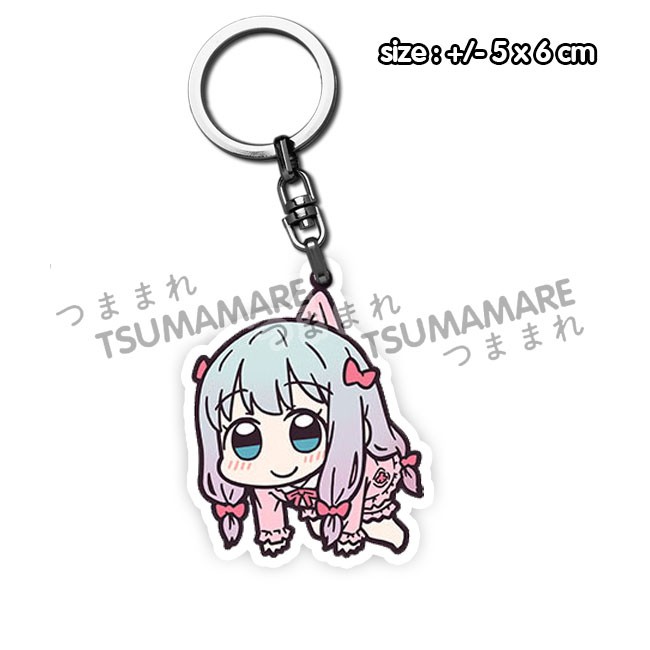 Móc Khóa Acrylic Hình Nhân Vật Anime Eromanga Sensei: Sagiri Izumi Tsumamare