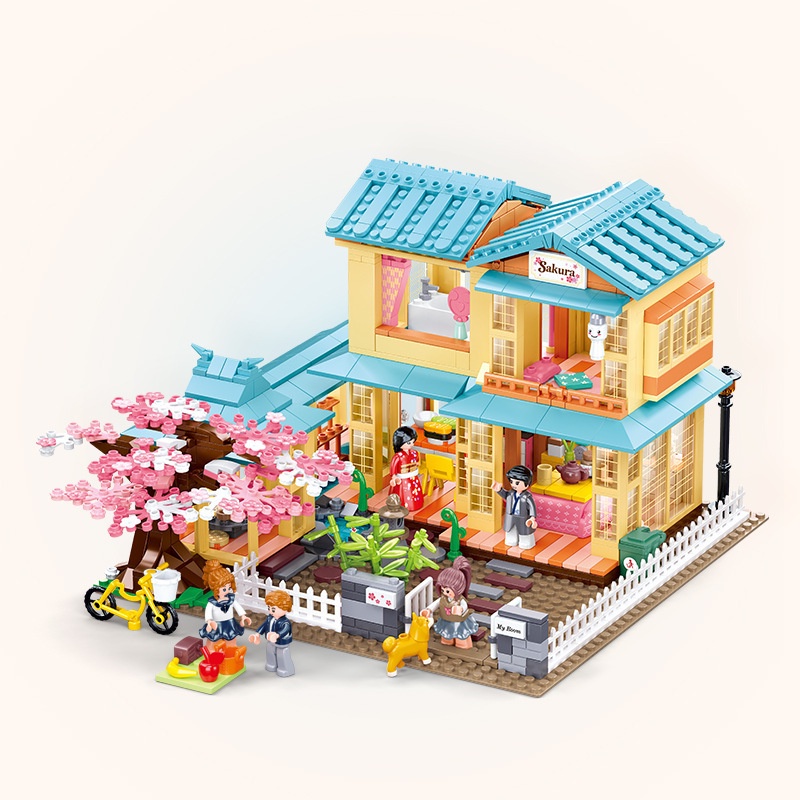 SLUBAN Bộ Đồ Chơi Lắp Ráp  Phong Cách Đường Phố Dành Cho Bé